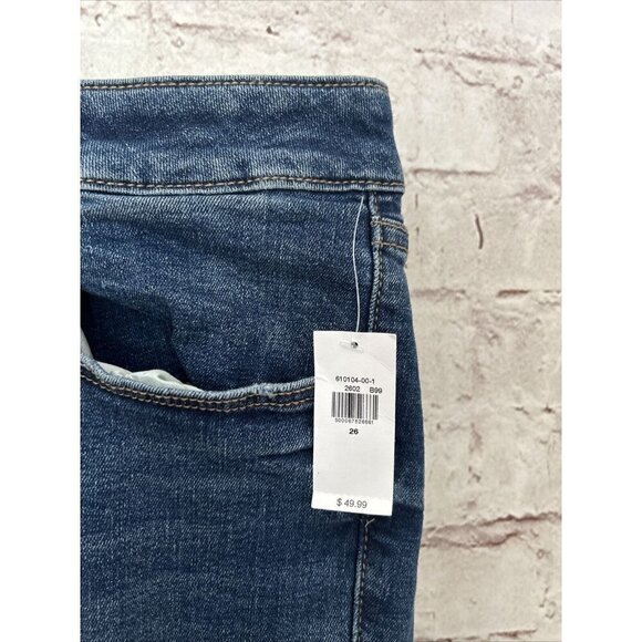 Old Navy Womens Jeans Size 26 Rockstar Super Skinny High Rise Distressed Denim - Picture 2 of 5